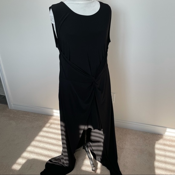 Cleo XXL high low front twist maxi dress - Picture 2 of 8